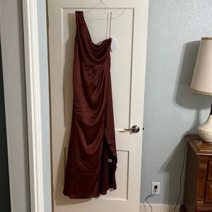 Coffee brown formal dress New York & Company brand. Size medium